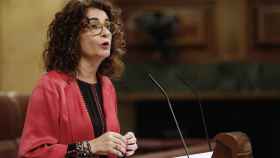 La ministra de Hacienda, María Jesús Montero, el martes pasado en el Congreso.