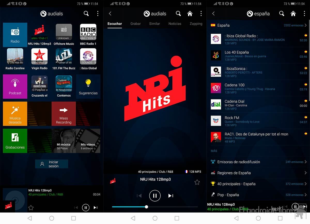 Las mejores aplicaciones Android para escuchar la radio