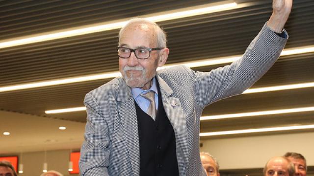 Manuel Briñas, fundador de la escuela del Atlético. Foto: atleticodemadrid.com