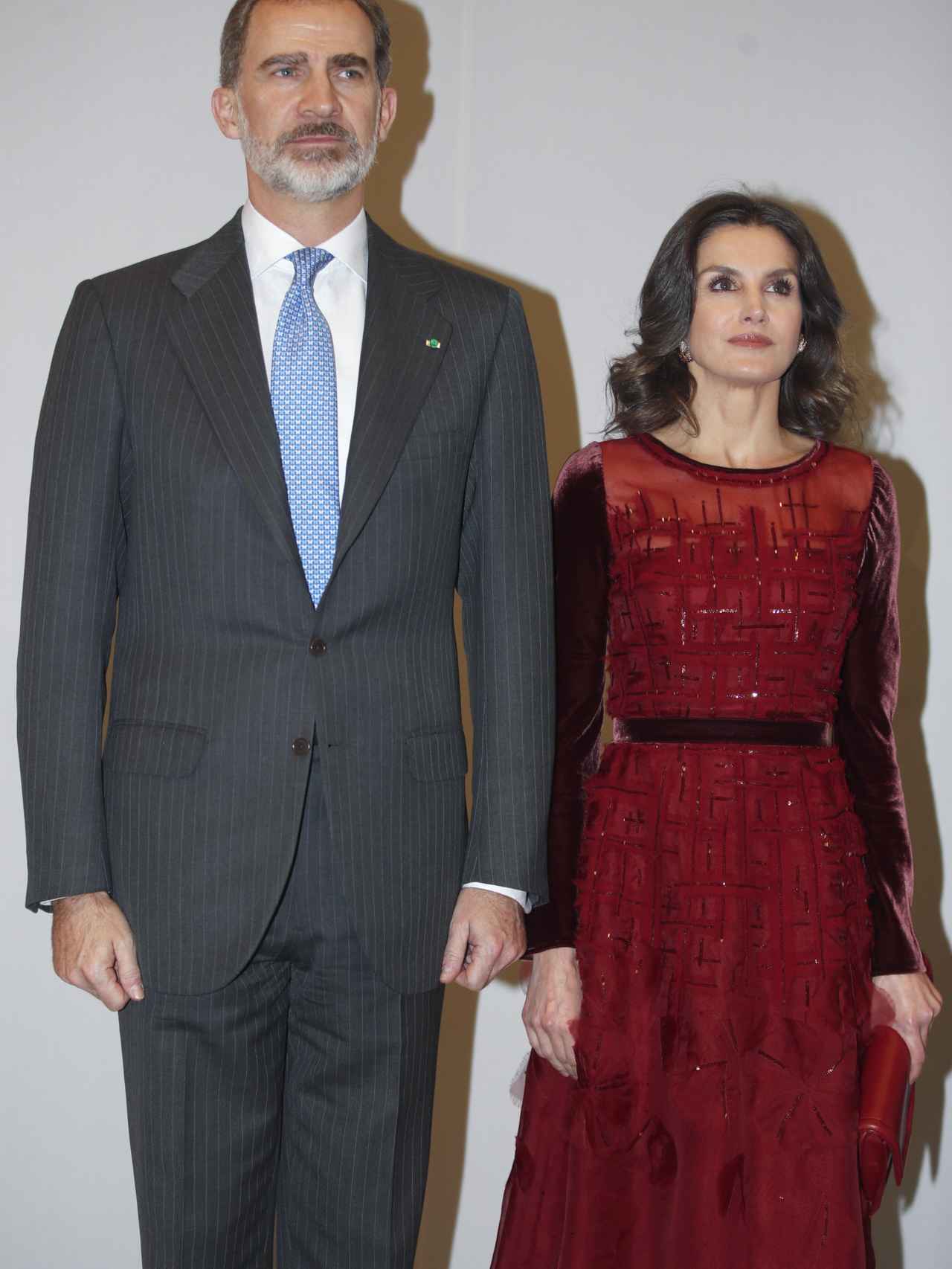Los reyes Felipe y Letizia en el último acto de agenda en su viaje de Estado a Marruecos.