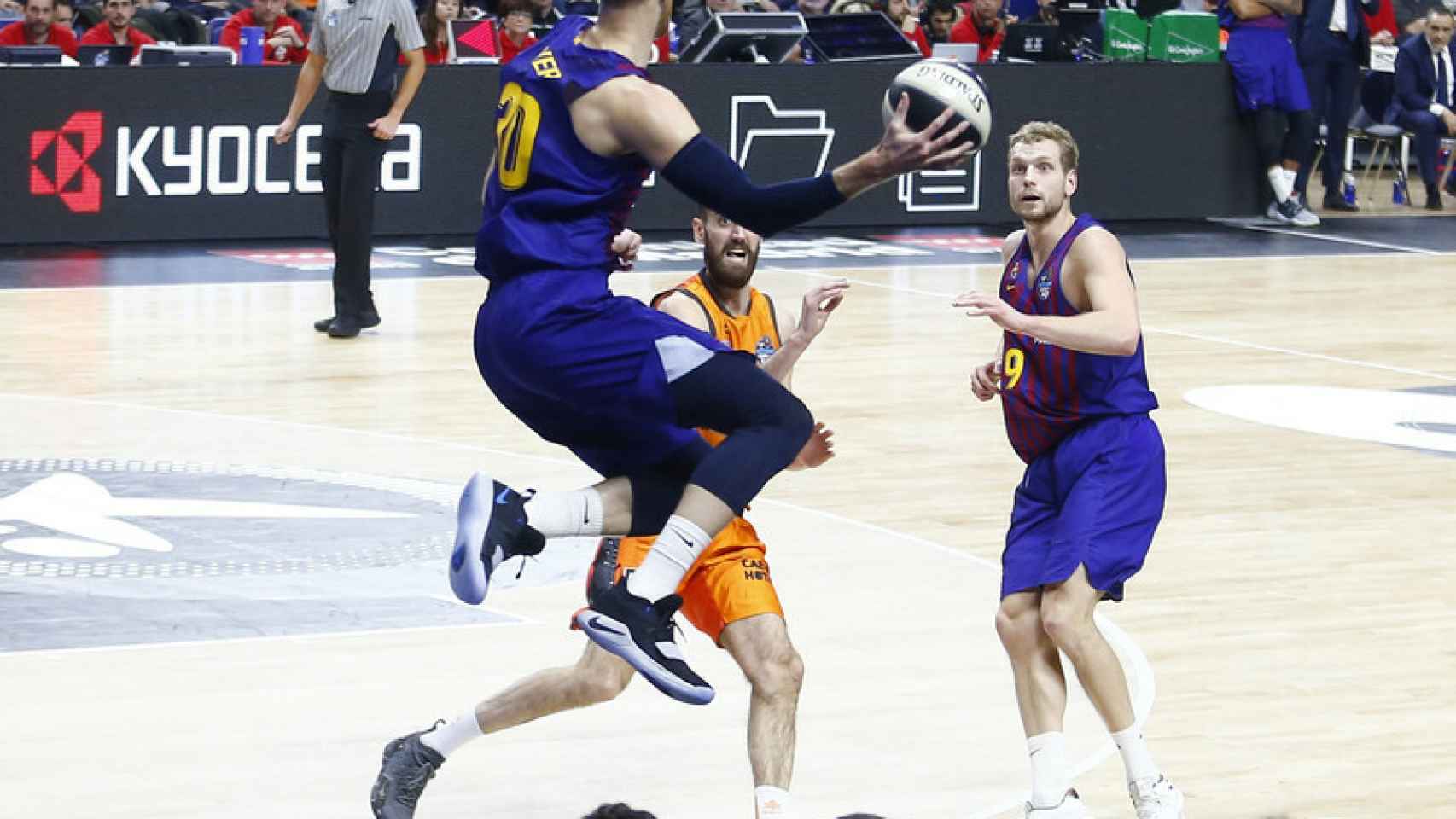 Barcelona Lassa - Valencia Basket de la Copa del Rey de baloncesto disputada en Madrid