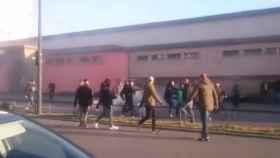 Pelea entre ultras del Betis en Rennes