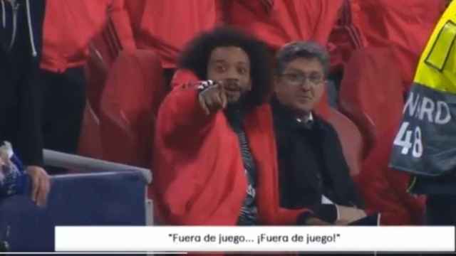 Marcelo, durante el Ajax - Real Madrid de la Champions