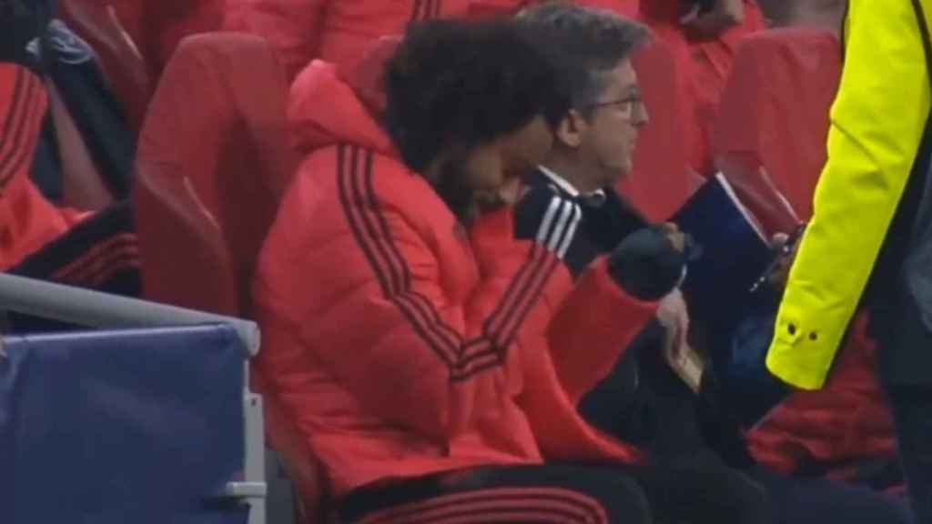 Marcelo, durante el Ajax - Real Madrid de la Champions League