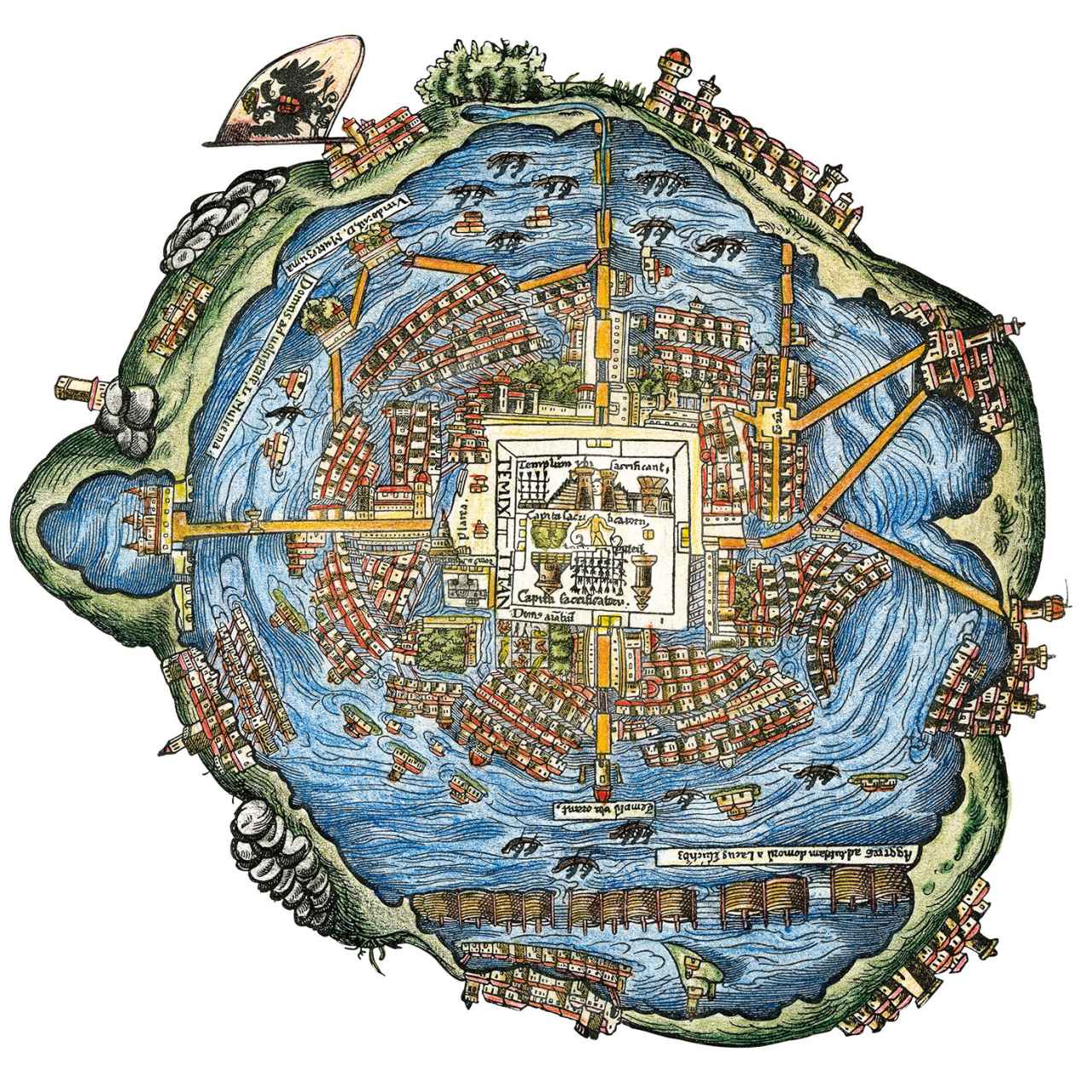 Plano de la ciudad de Tenochtitlan en 1519