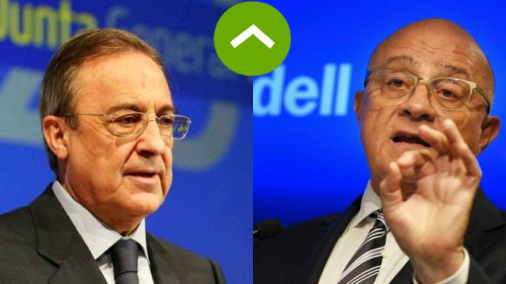 Florentino Pérez (ACS) y Josep Oliu (Sabadell)