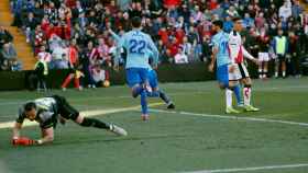 Griezmann celebra su gol en el Rayo Vallecano - Atlético de Madrid de La Liga