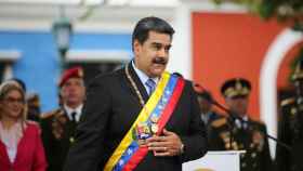 Nicolás Maduro, en la ceremonia para conmemorar el Congreso de Angostura, en Ciudad Bolívar.