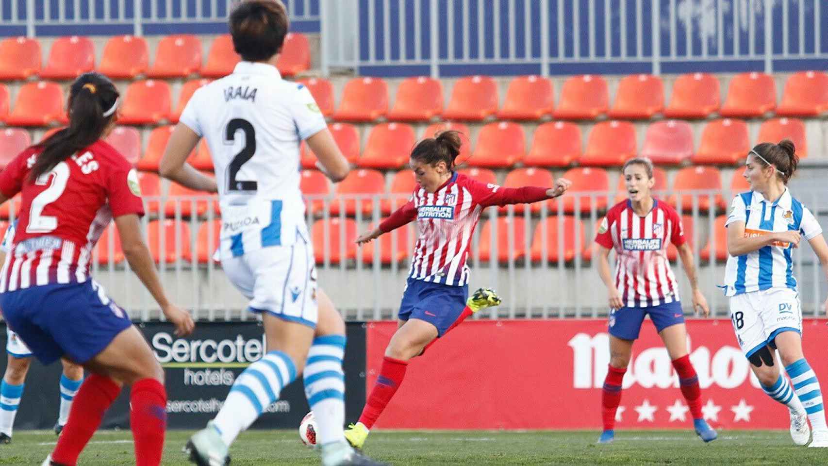 El encuentro de Liga entre Atlético de Madrid femenino y Real Sociedad