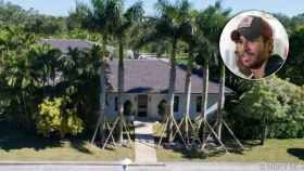Enrique Iglesias en un montaje junto a su casa de Miami.