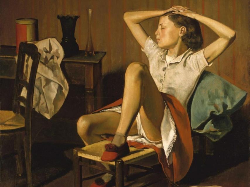 Therese Dreaming, por Balthus. Exposición en el Museo Thyssen.