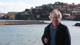 Ian Gibson en Collioure, Francia, donde falleció Antonio Machado.