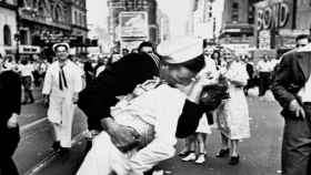 Mítico beso en Times Square.