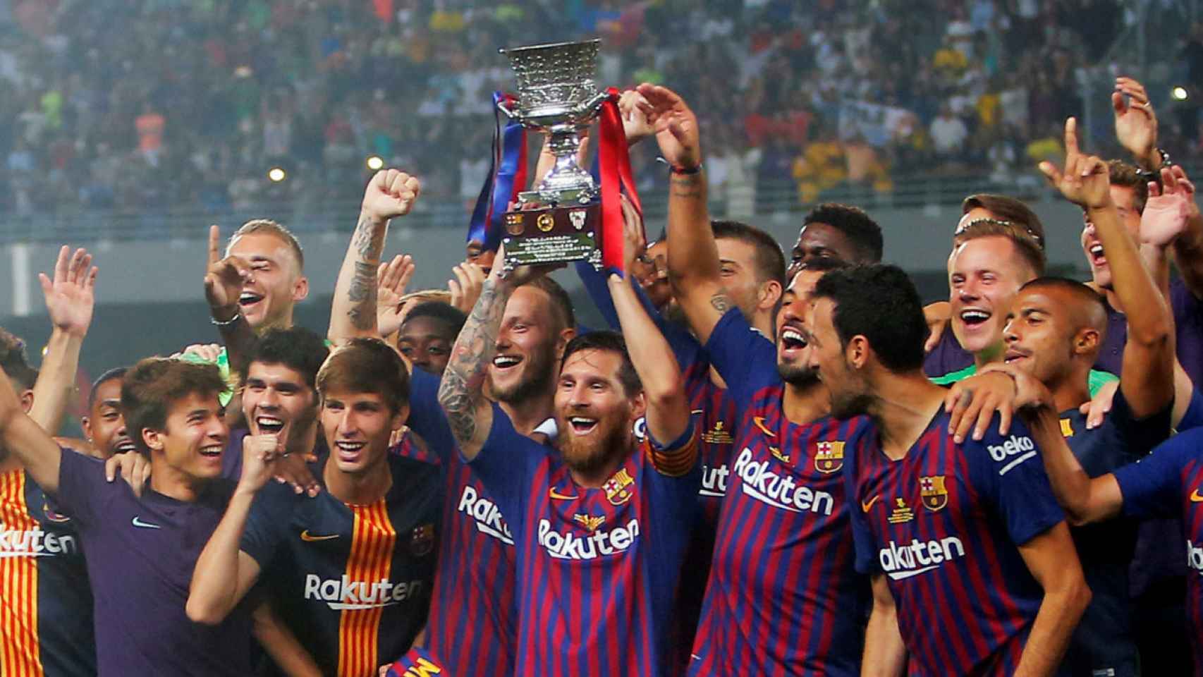 El Barcelona, campeón de la última Supercopa de España