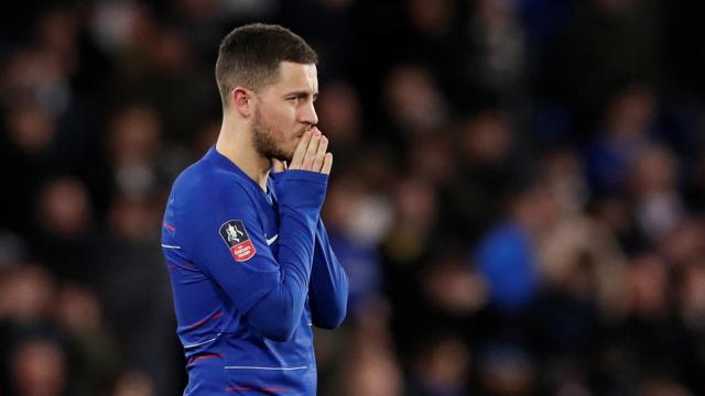 Eden Hazard, durante un partido del Chelsea