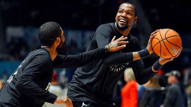 Irving y Durant durante un All Star de la NBA