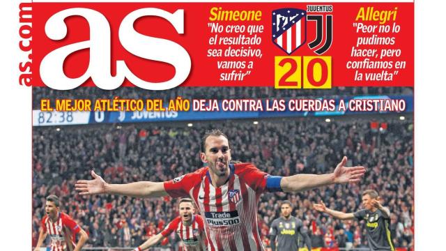 La portada del diario AS (21/02/2019)