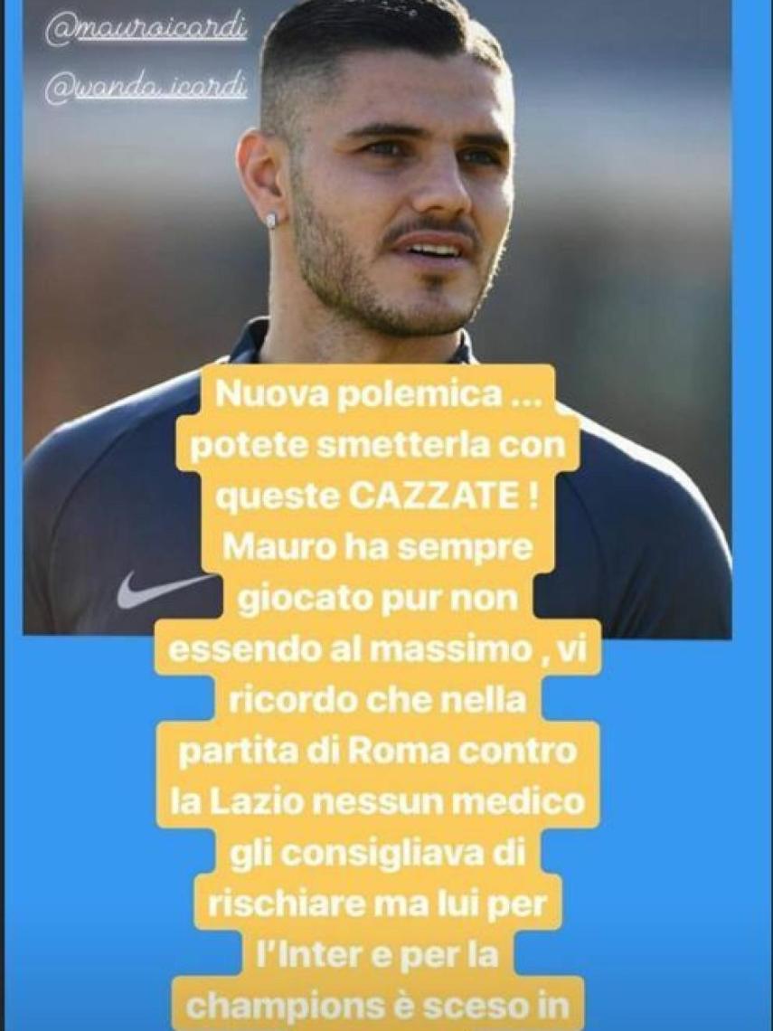 Wanda Nara y la polémica con su Instagram Foto: Instagram (@Wanda_Icardi)