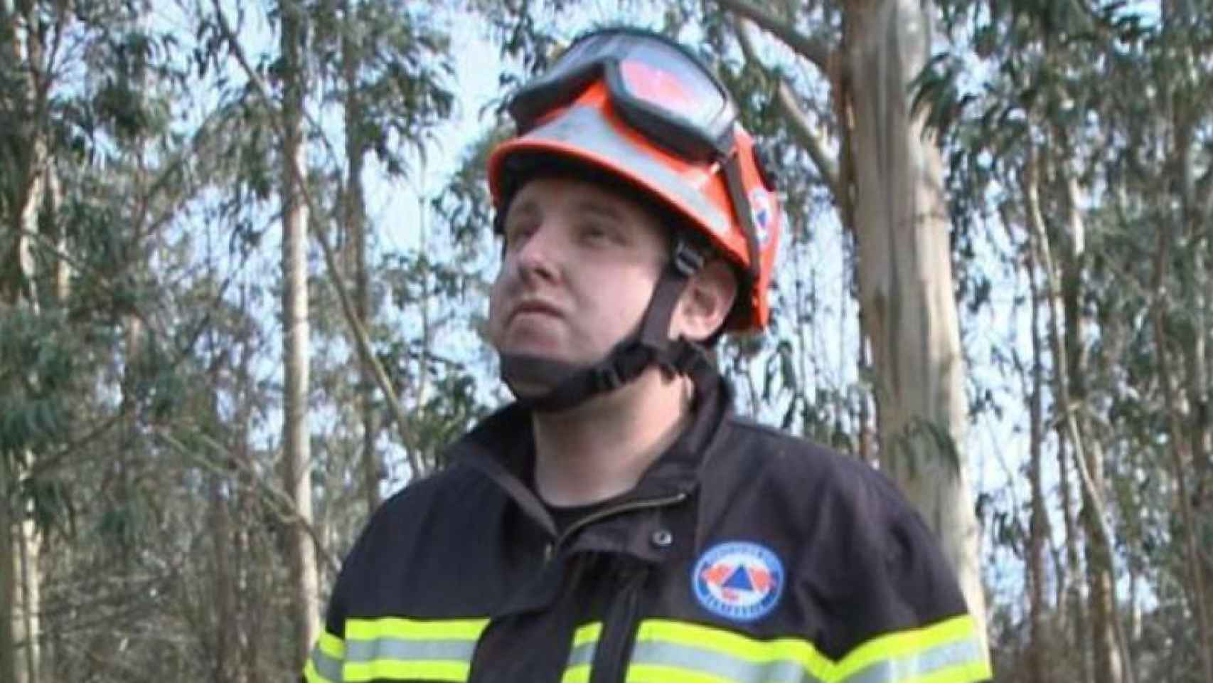 Luis Trueba, el voluntario detenido por provocar un incendio en Cantabria.