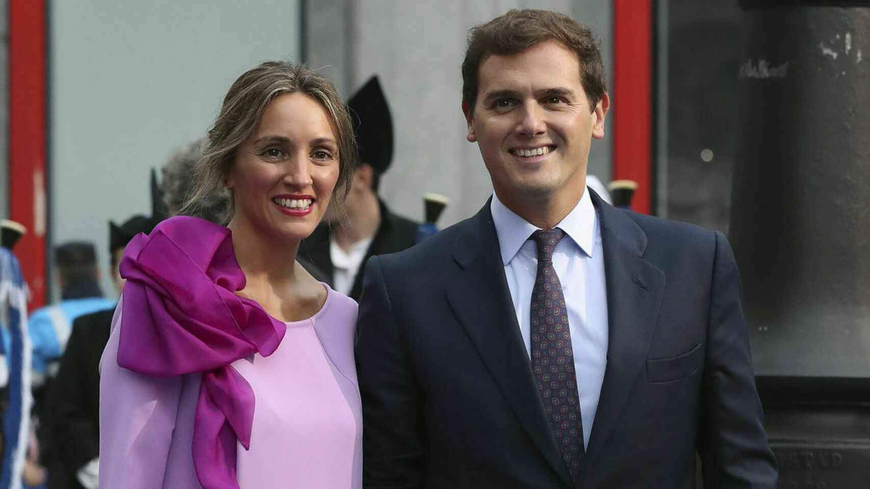 Beatriz Tajuelo y Albert Rivera en los premios Princesa de Asturias en octubre de 2018.
