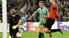 Lo Celso consigue el primer gol del Betis ante el Rennes en la Europa League