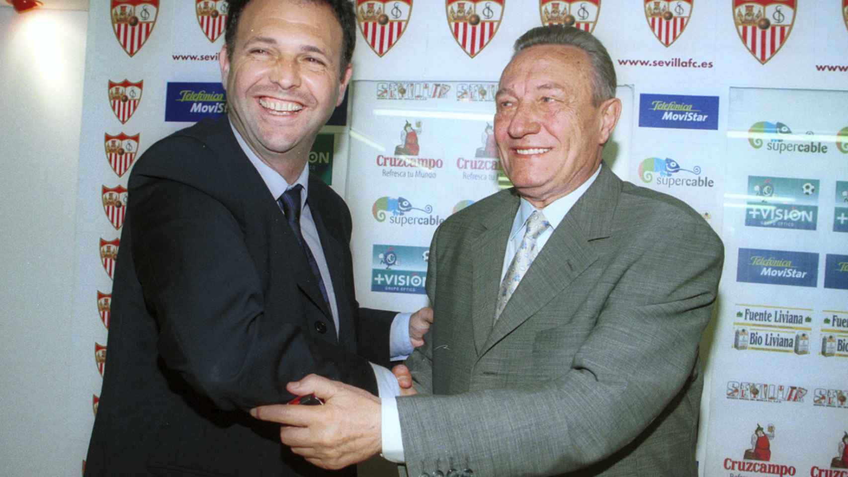 Roberto Alés junto a Joaquín Caparrós