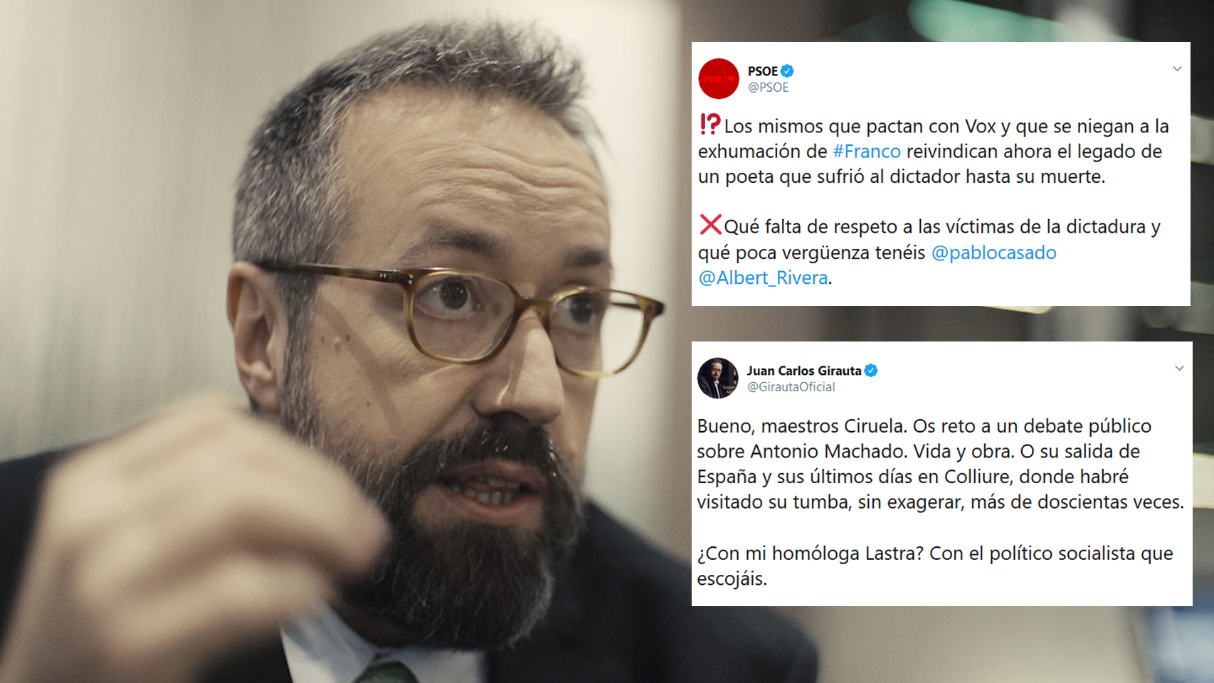 Así se ha sublevado Girauta contra el tuit del PSOE.