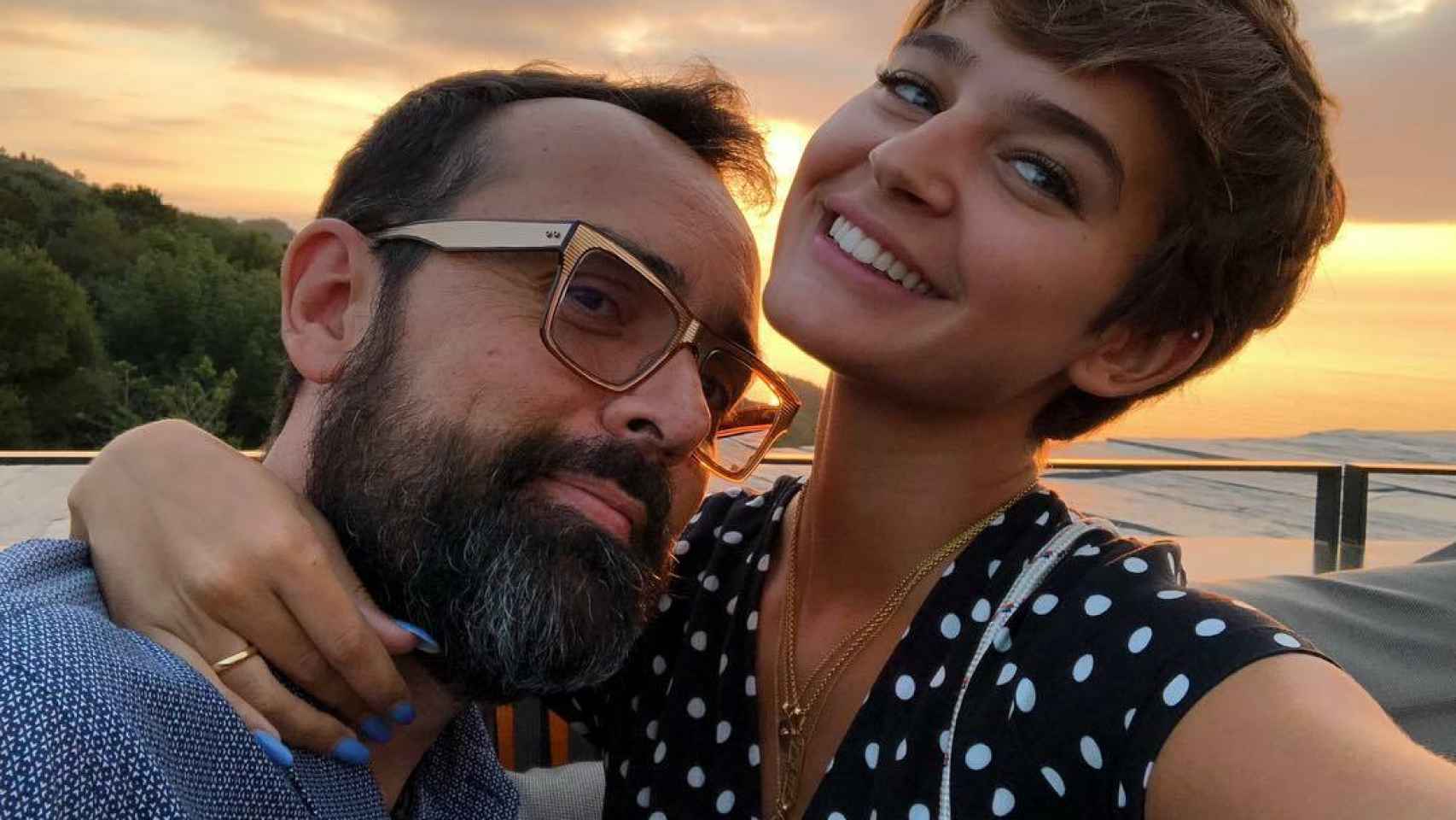 Risto y Laura Escanes, felices en una foto de su Instagram.