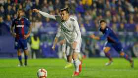 Bale lanzando un penalti al Levante