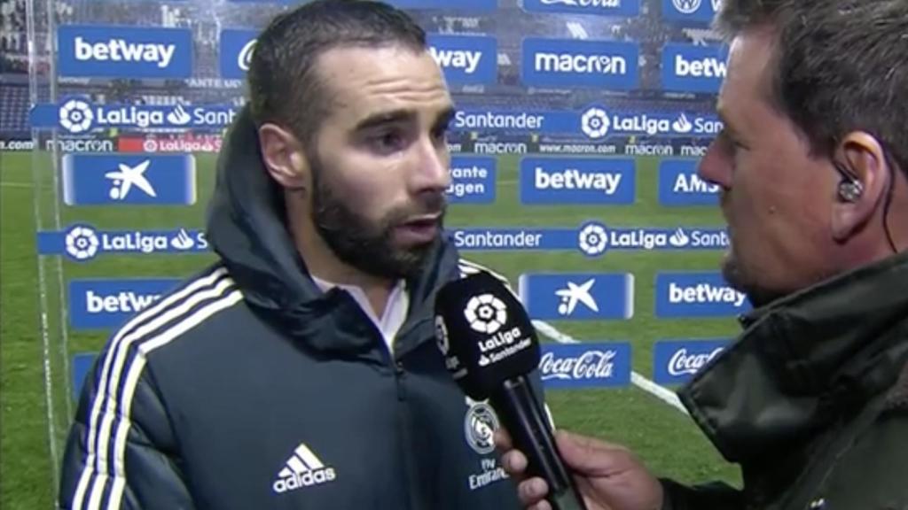 Dani Carvajal, tras el encuentro frente al Levante
