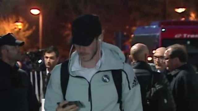 Bale a la llegada al Ciudad de Valencia. Foto: Twitter (@elchiringuitotv)