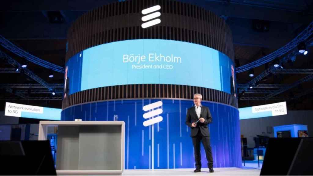 Börje Ekholm, presidente y CEO de Ericsson durante su intervención en el Mobile World Congress.