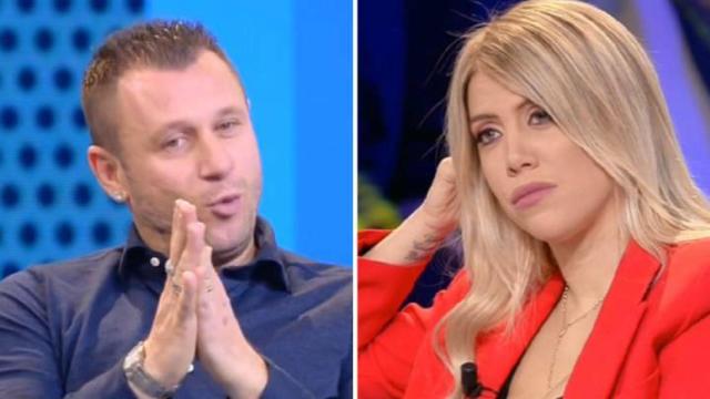 Cassano y Wanda Nara discuten por la situación de Icardi en el programa 'Tiki-taka' de 'Sport Mediaset'