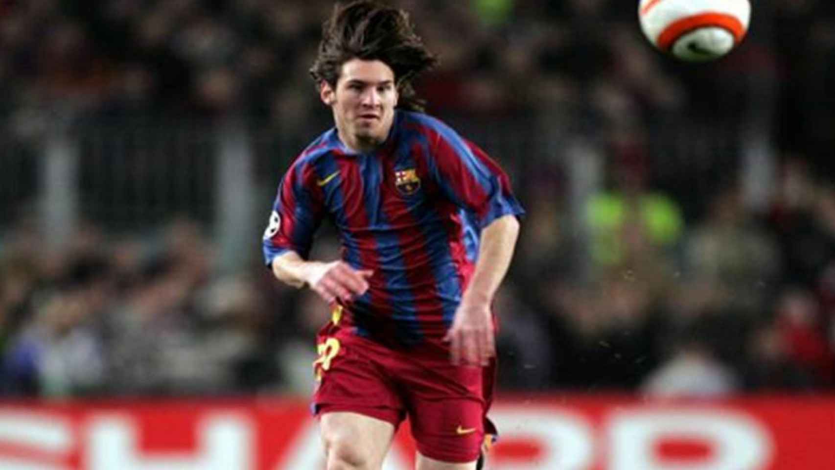 Messi, en 2005 con el Barcelona