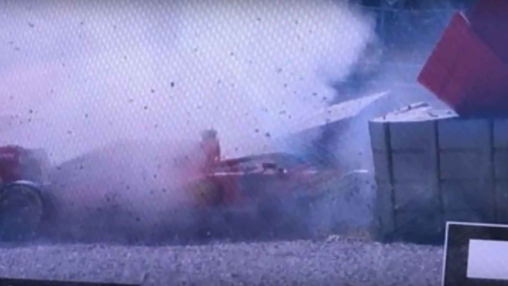 El accidente de Vettel en Montmeló