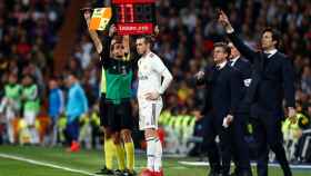 Gareth Bale entra en sustitución de Lucas Vázquez