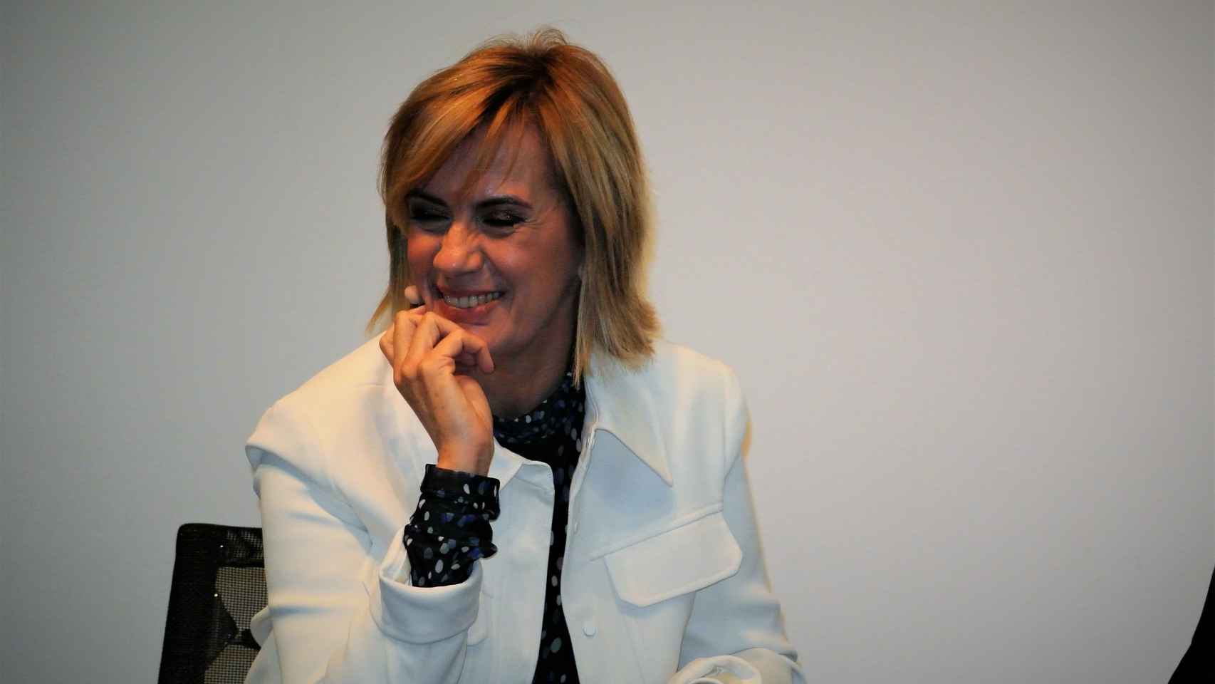 Gemma Nierga, durante la presentación del libro escrito mano a mano con Jordi Cuixart.