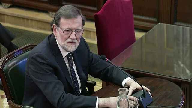 Mariano Rajoy, expresidente del Gobierno, en su declaración en el juicio al 'procés'.