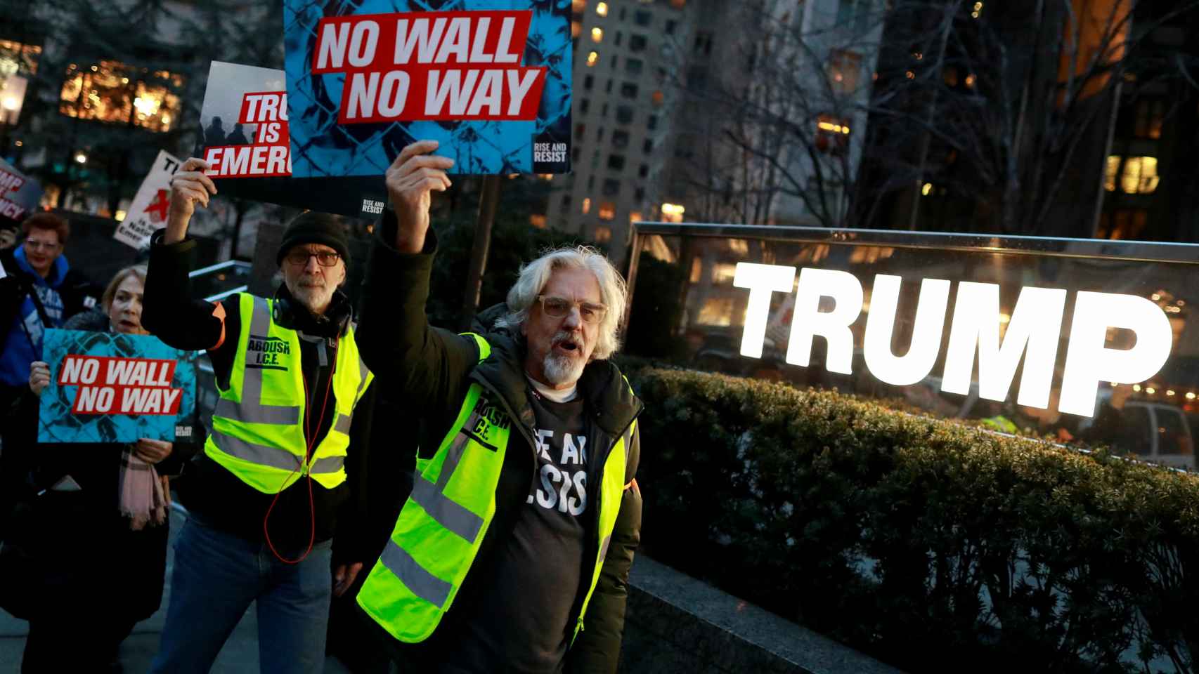 Protestas en contra del muro de Trump