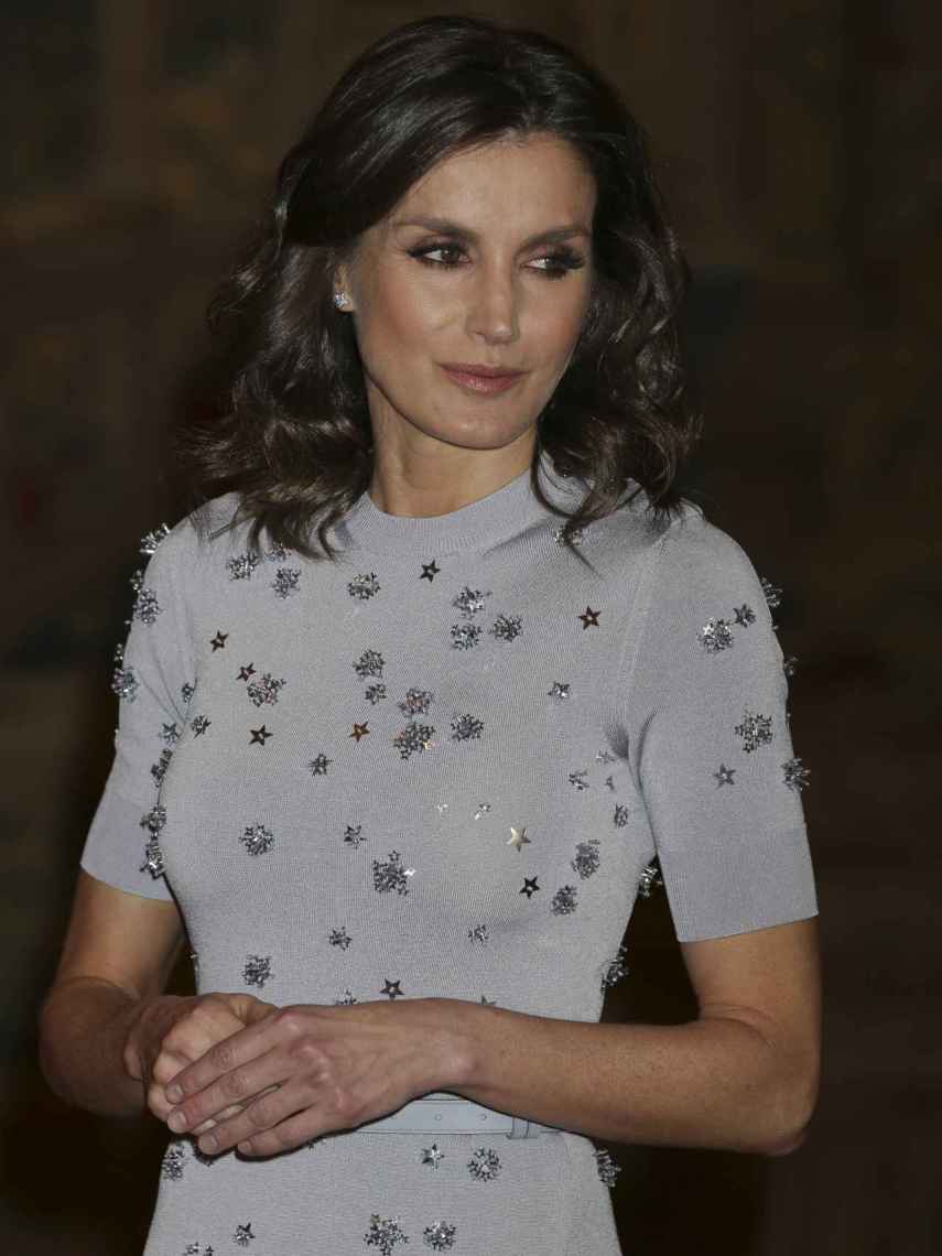La reina Letizia durante la gala ofrecida por el presidente de Perú esta semana.