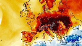 Anomalías de temperatura en Europa en febrero de 2019. Severe-weather-eu.