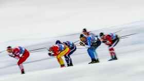 Esquiadores en los Campeonatos del Mundo de Esquí Nórdico