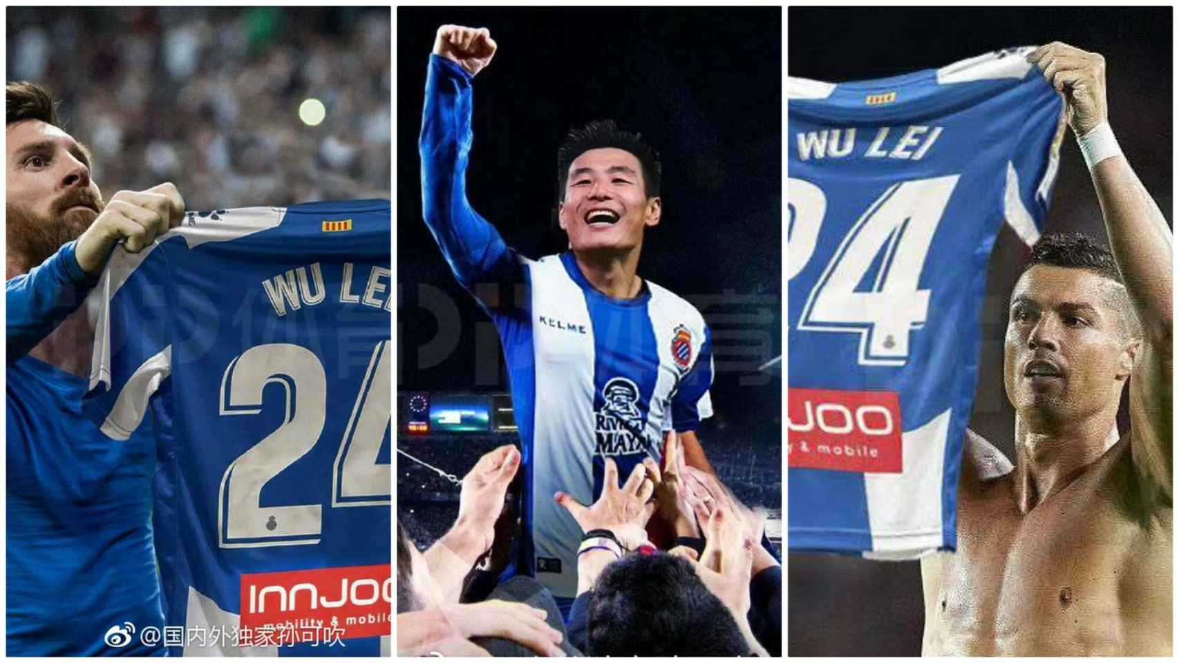 China enloquece con el primer gol de Wu Lei en España
