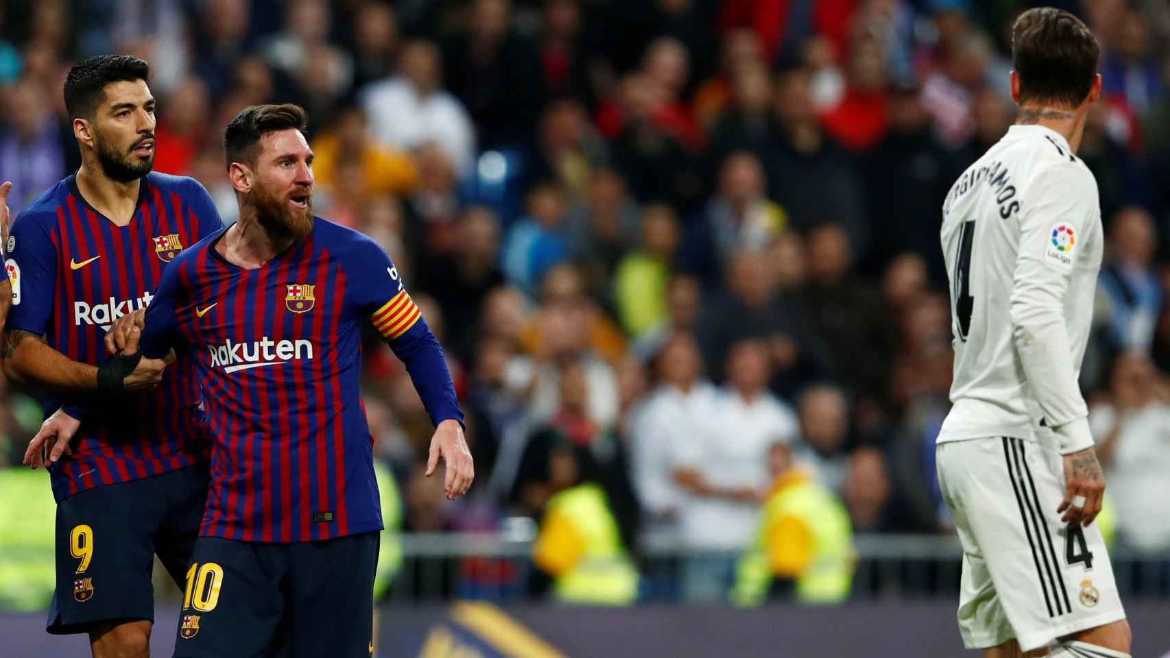 Messi recrimina a Sergio Ramos un golpe recibido