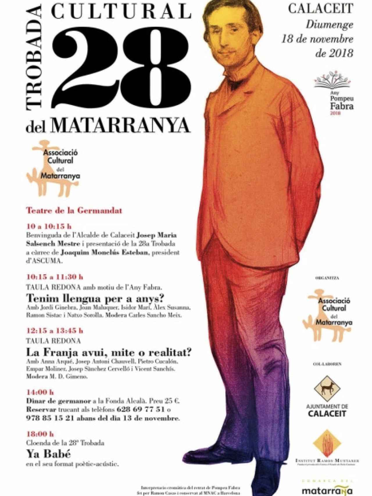 Cartel de las jornadas pancatalanistas de la Associació Cultural del Matarranya.