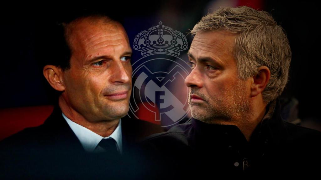 Massimiliano Allegri y Jose Mourinho