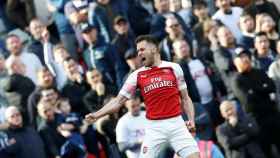 Ramsey celebra un gol ante el Tottenham