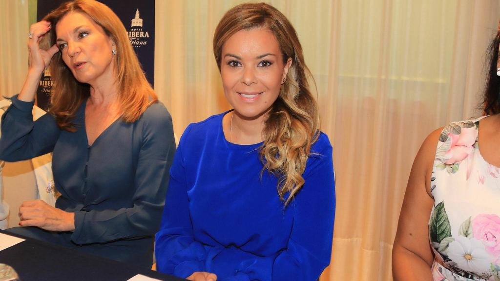 María José Campanario durante una gala en un hotel de Sevilla.