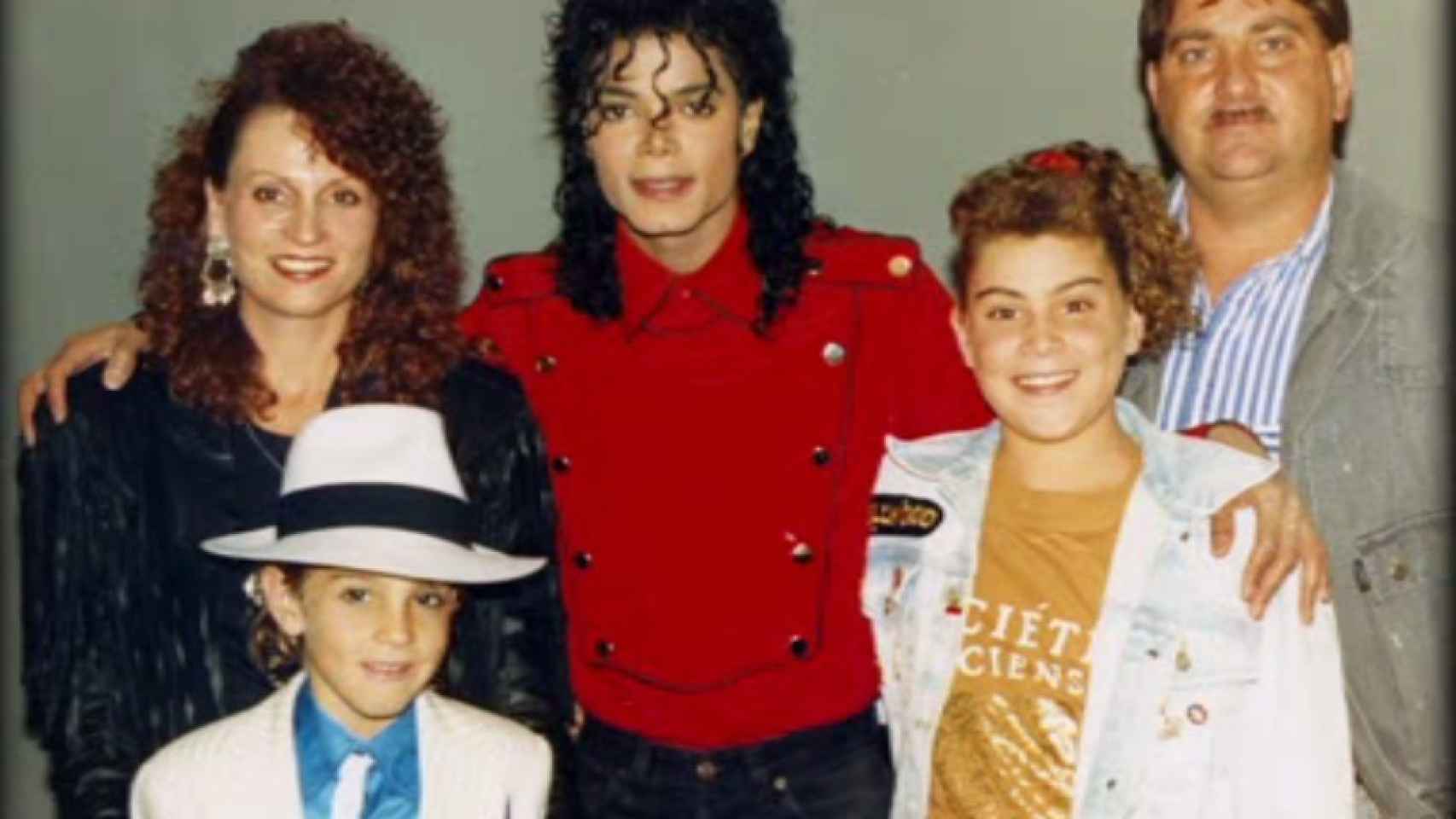 Michael Jackson con Wade y su familia.