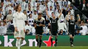 Luka Modric se lamenta tras el gol del Ajax